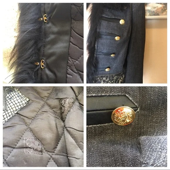 Authentic Gizia women’s coat black/gold size 42